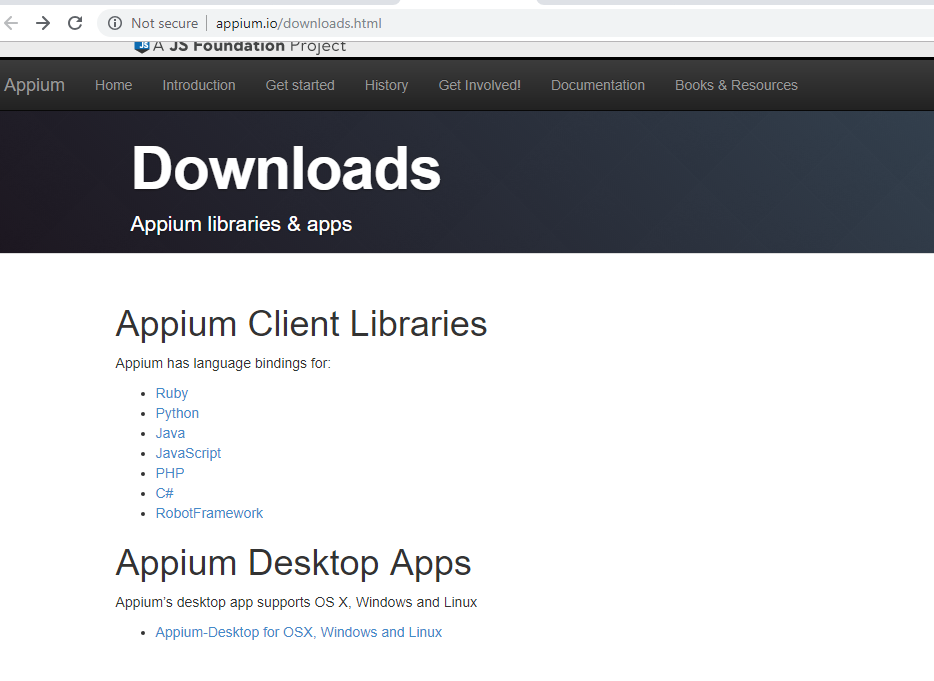 download appium for mac